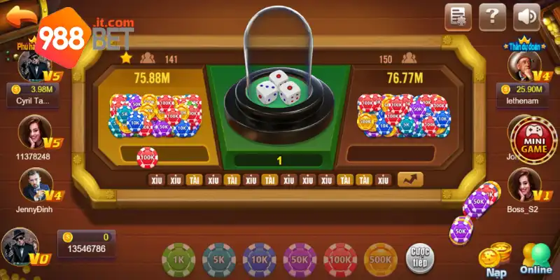 Khái quát cách chơi tài xỉu 988bet