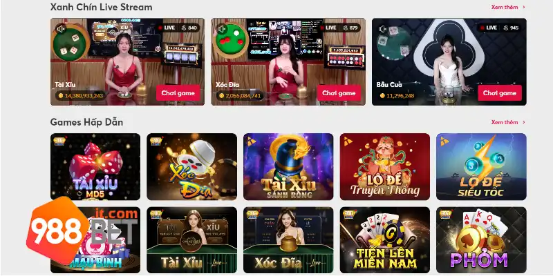 Tổng quan về nền tảng giải trí 988Bet