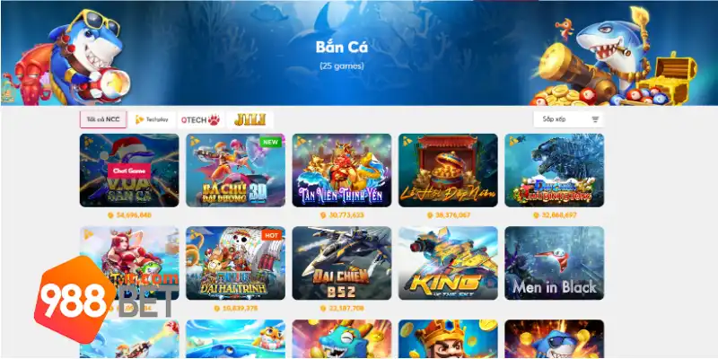 Tổng quan về game bắn cá 988Bet