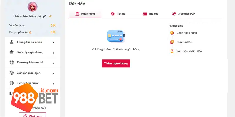 Rút Tiền 988bet – Quy Trình, Phương Thức Và Lưu Ý Quan Trọng 4 Quy trình để thực hiện giao dịch cơ bản cụ thể