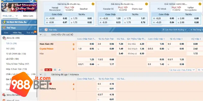 Ưu điểm nổi bật của thể thao Saba Sport tại 988Bet