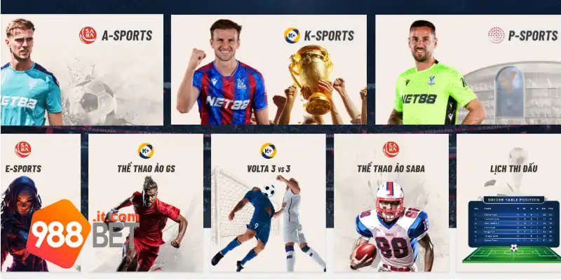 Sơ lược về sảnh thể thao 988Bet